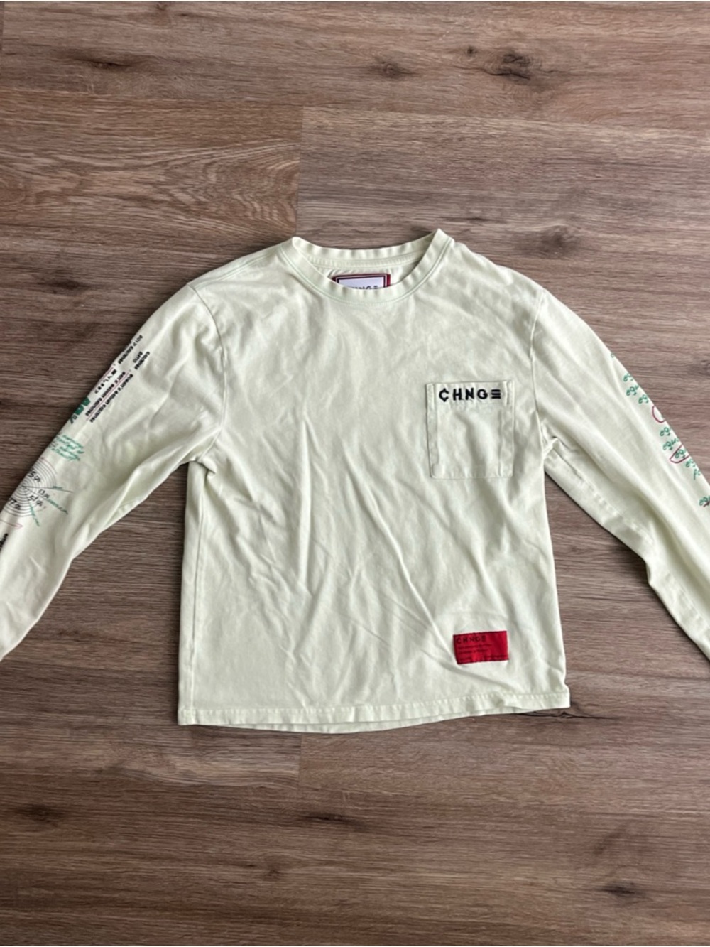 CHNGE Mint Green Graphic Long Sleeve